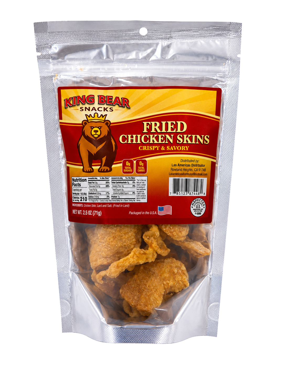 King Bear Snacks - Fried Chicken Skins Original
