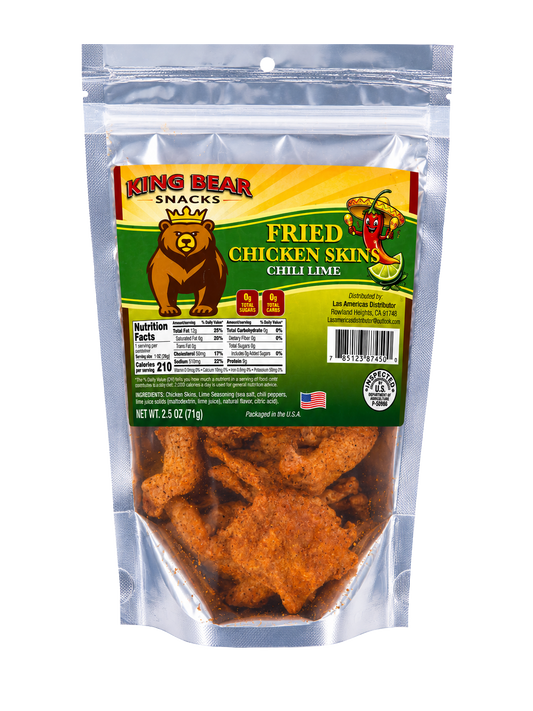 King Bear Snacks - Fried Chicken Skins Chili Lime